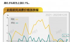 基本面 | 全年CPI同比上漲0.2%，12月同比連續(xù)3個月負(fù)增長